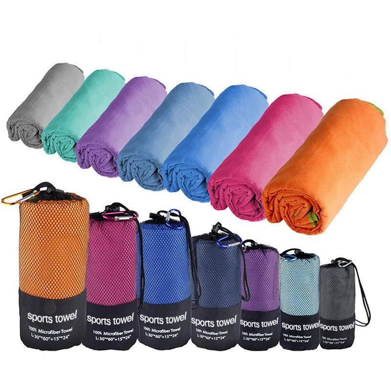 Microfiber Quick-Dry Towel Ultra-Soft Super Absorbent Travel Gym Swimming Yoga Beach Towel 4 Sizes (11.8×11.8–30×60 in / 30×30–76×152 cm)